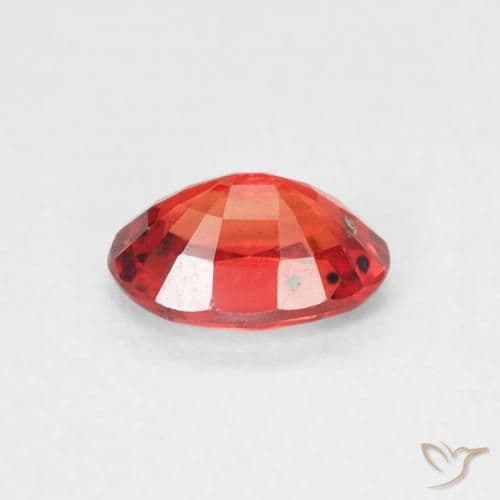 0.65ct Natural Intense Red Sapphire, Oval Cut, 6.1x4.2 mm