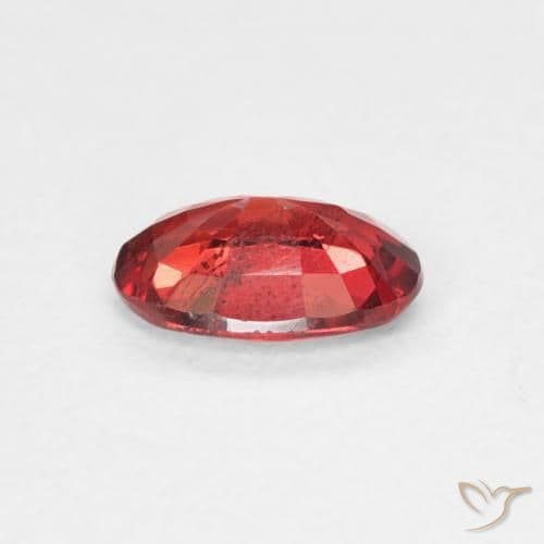 0.56ct Natural Deep Red Sapphire, Oval Cut, 6.2x4.2 mm