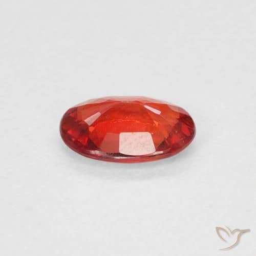 0.44ct Natural Bright Red Sapphire, Oval Cut, 5.8x4.1 mm