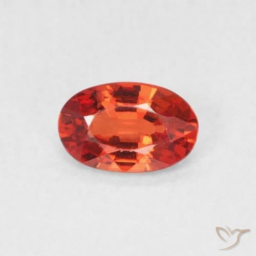 0.54ct Natural Medium Red Sapphire, Oval Cut, 6.1x3.9 mm