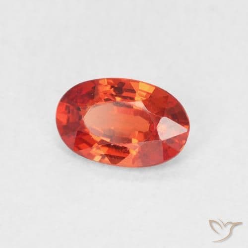 0.54ct Natural Medium Red Sapphire, Oval Cut, 6.1x3.9 mm