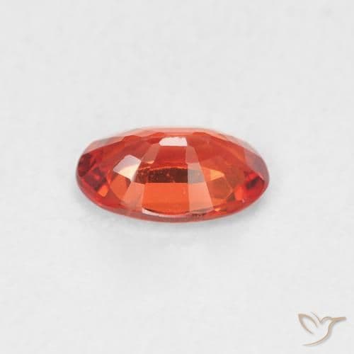 0.54ct Natural Medium Red Sapphire, Oval Cut, 6.1x3.9 mm