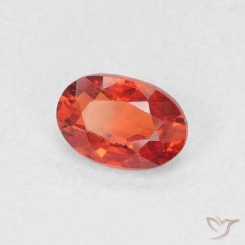 0.70ct Natural Medium Red Sapphire, Oval Cut, 6.2x4.2 mm
