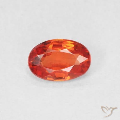 0.64ct Natural Medium Red Sapphire, Oval Cut, 6.1x4.1 mm