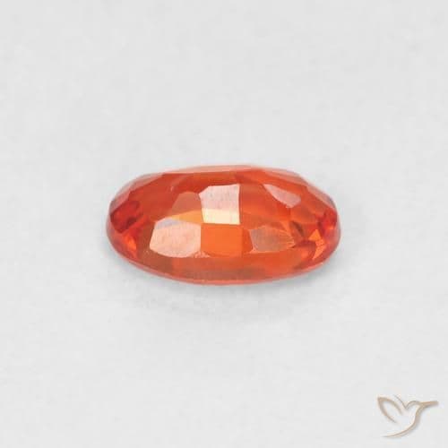 0.64ct Natural Medium Red Sapphire, Oval Cut, 6.1x4.1 mm