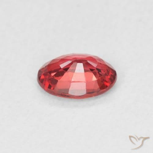 0.55ct Natural Intense Red Sapphire, Oval Cut, 5.8x4.1 mm