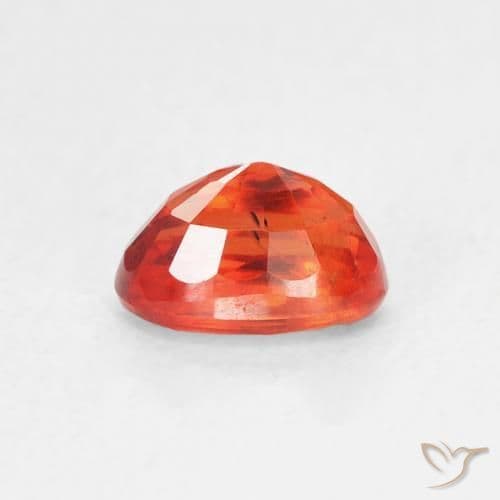 0.83ct Natural Warm Orange Sapphire, Oval Cut, 6x4.1 mm