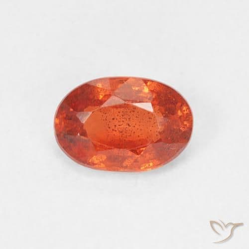 0.70ct Natural Fire Orange Sapphire, Oval Cut, 6x4.1 mm