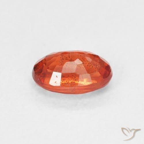 0.70ct Natural Fire Orange Sapphire, Oval Cut, 6x4.1 mm
