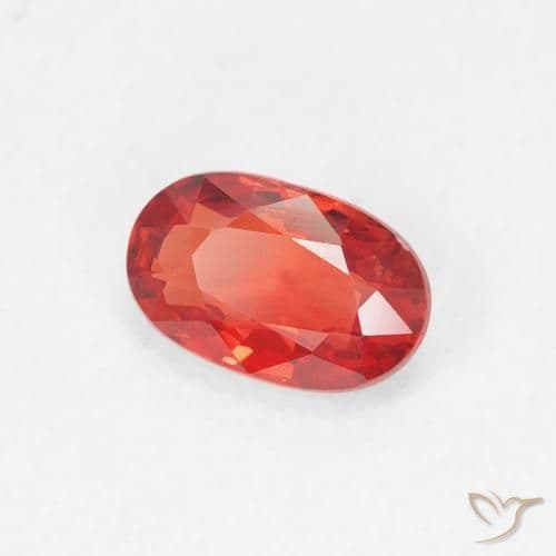 0.61ct Bright Crimson Red Sapphire, Oval Cut, 6x3.8 mm