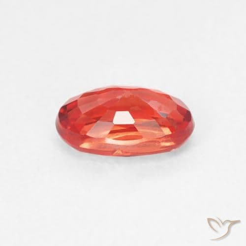 0.61ct Bright Crimson Red Sapphire, Oval Cut, 6x3.8 mm