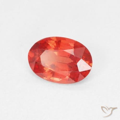0.54ct Natural Medium Red Sapphire, Oval Cut, 5.8x4.1 mm