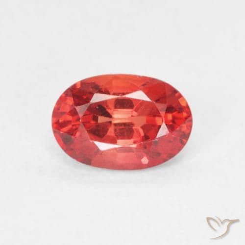 0.73ct Natural Intense Red Sapphire, Oval Cut, 6.2x4.2 mm