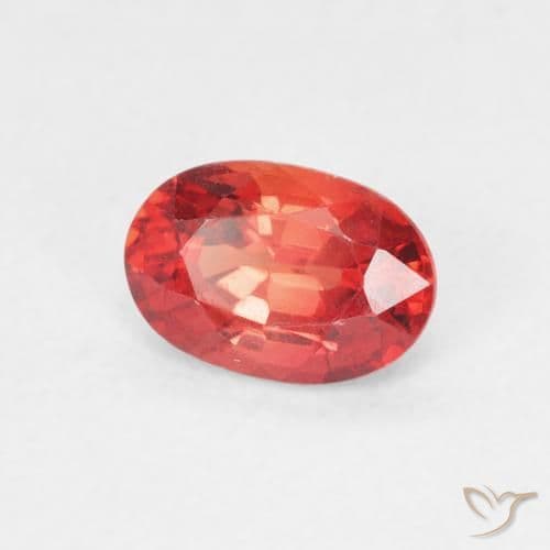 0.73ct Natural Intense Red Sapphire, Oval Cut, 6.2x4.2 mm