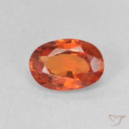 1.21ct Natural Golden Orange Sapphire, Oval Cut, 6.4x4.2 mm