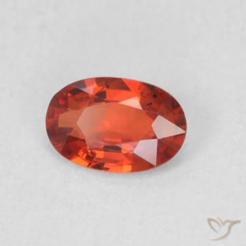 0.52ct Natural Medium Red Sapphire, Oval Cut, 6.2x4.2 mm