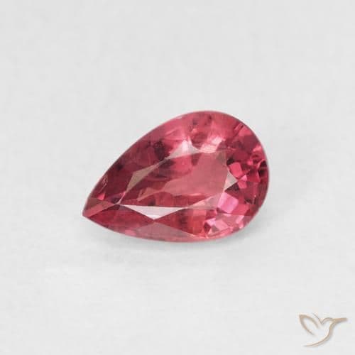 0.73ct Natural Intense Red Sapphire, Pear Shape, 6.3x4.1 mm