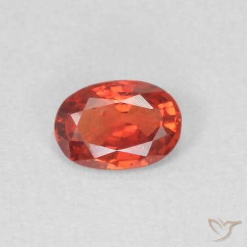 0.48ct Natural Medium Red Sapphire, Oval Cut, 5.8x4.1 mm
