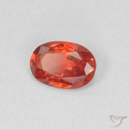 0.48ct Natural Medium Red Sapphire, Oval Cut, 5.8x4.1 mm