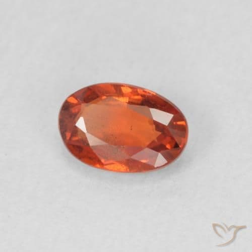 0.63ct Natural Medium Red Sapphire, Oval Cut, 5.9x4 mm