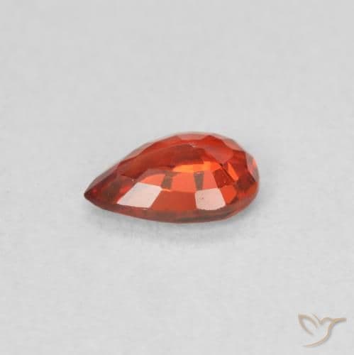 0.42ct Natural Intense Red Sapphire, Pear Shape, 5.8x3.8 mm