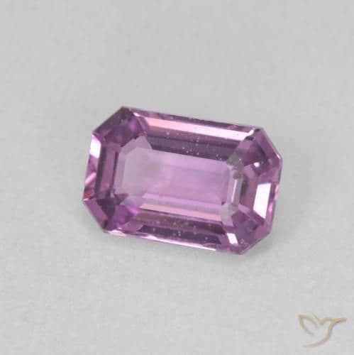 0.69ct Medium Purple Sapphire, Emerald Cut, 6.1x4.1 mm