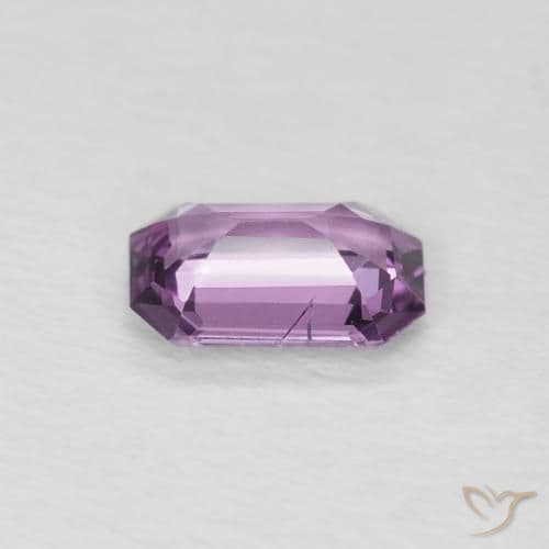 0.60ct Medium Dark-Purple Sapphire, Emerald Cut, 6.2x4.1 mm