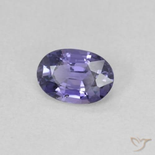 0.56ct Dark Bluish Purple Sapphire, Oval Cut, 5.9x4.1 mm