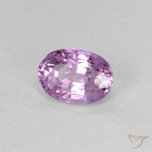 0.73ct Medium Pinkish Purple Sapphire, Oval Cut, 6x4.2 mm