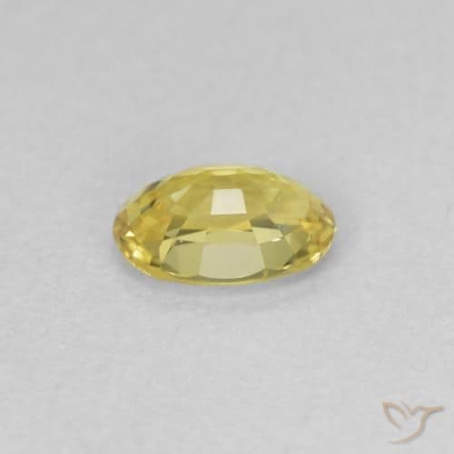 0.54ct Natural Light Gold Sapphire, Oval Cut, 5.7x4 mm