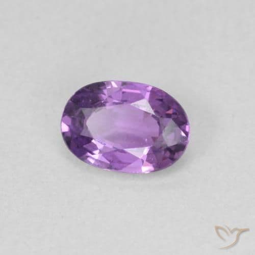 0.63ct Natural Deep Violet Sapphire, Oval Cut, 5.9x4.1 mm