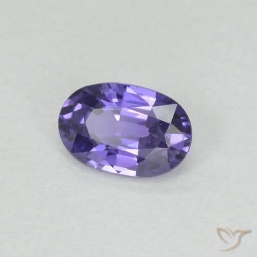 0.65ct Natural Deep Purple Sapphire, Oval Cut, 6.2x4.2 mm