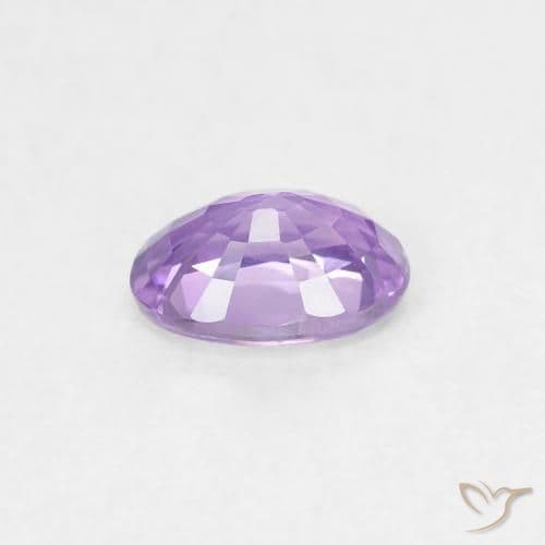 0.58ct Medium Pink Violet Sapphire, Oval Cut, 5.7x4.1 mm