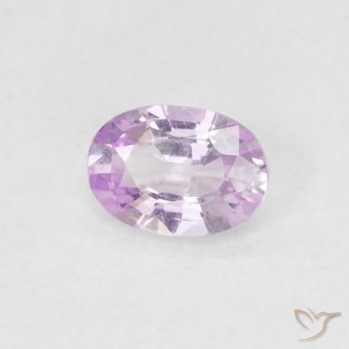 0.54ct Very Light Royal Pink Sapphire, Oval Cut, 5.9x4.2 mm