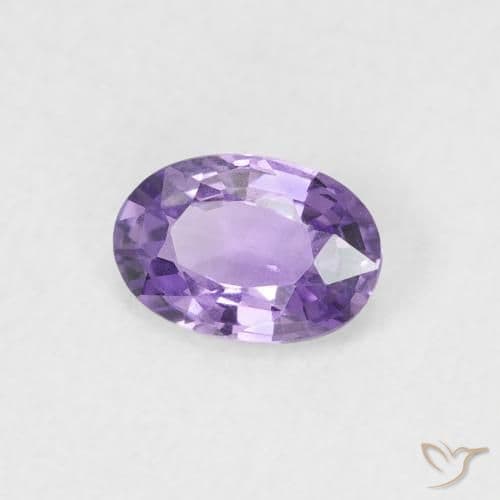 0.56ct Natural Medium Violet Sapphire, Oval Cut, 6x4.1 mm