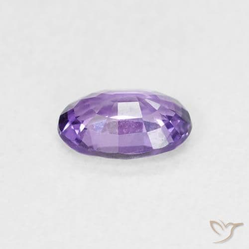0.56ct Natural Medium Violet Sapphire, Oval Cut, 6x4.1 mm