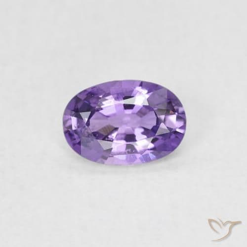 0.45ct Bright Grape Violet Sapphire, Oval Cut, 5.6x3.9 mm