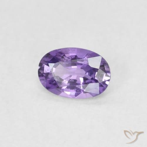 0.45ct Bright Grape Violet Sapphire, Oval Cut, 5.6x3.9 mm