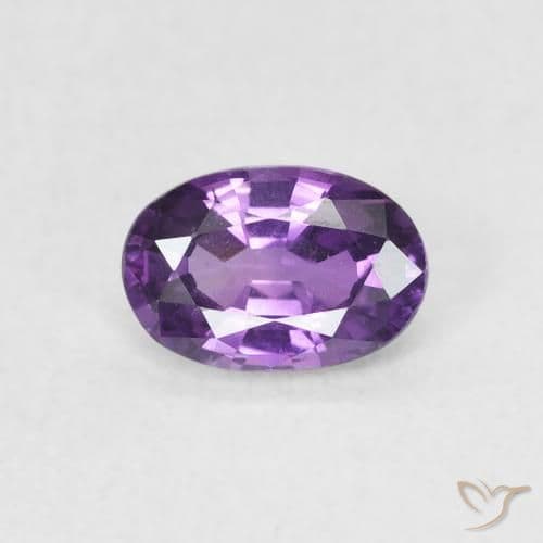 0.62ct Medium Light Violet Sapphire, Oval Cut, 6.5x4.4 mm