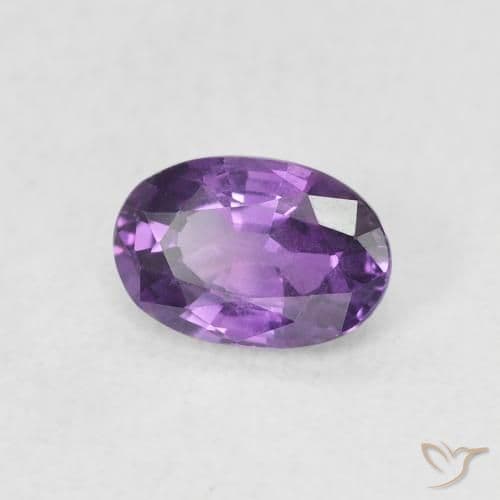 0.67ct Natural Intense Violet Sapphire, Oval Cut, 6.3x4.3 mm