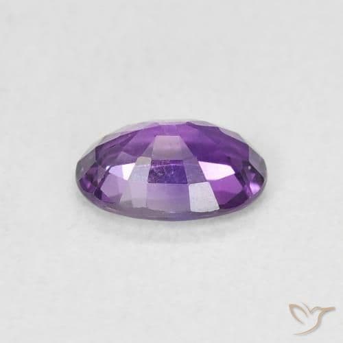 0.67ct Natural Intense Violet Sapphire, Oval Cut, 6.3x4.3 mm