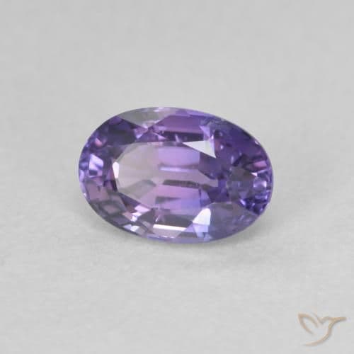 0.73ct Natural Deep Violet Sapphire, Oval Cut, 6.1x4.1 mm