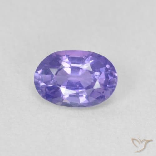 0.52ct Natural Deep Purple Sapphire, Oval Cut, 5.7x4 mm