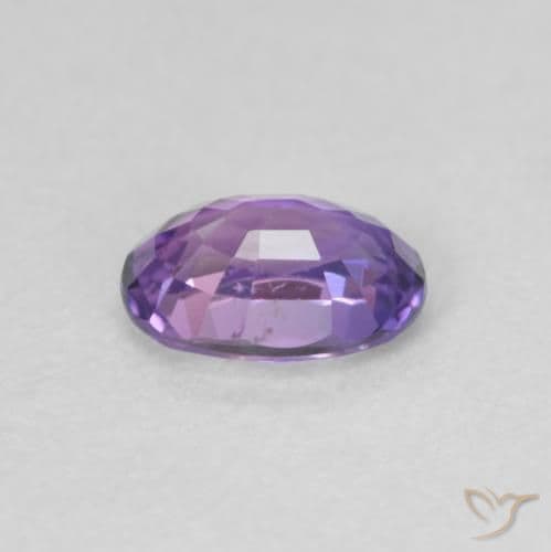 0.65ct Medium Dark-Purple Sapphire, Oval Cut, 5.9x4.1 mm