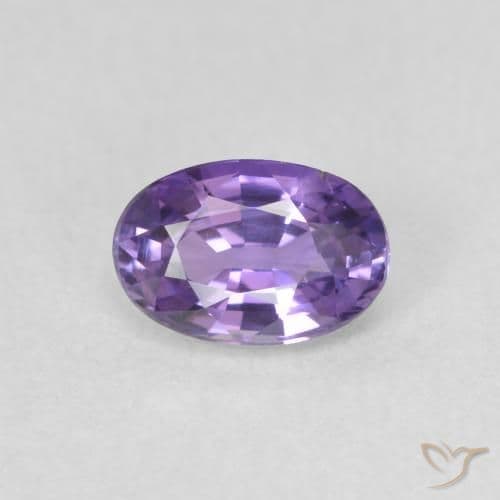 0.60ct Natural Deep Violet Sapphire, Oval Cut, 5.9x4 mm