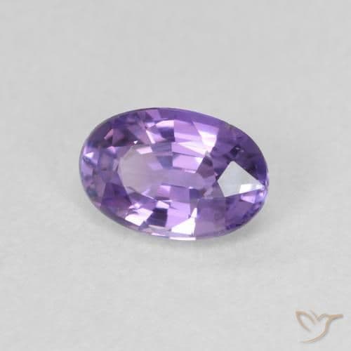 0.60ct Natural Deep Violet Sapphire, Oval Cut, 5.9x4 mm