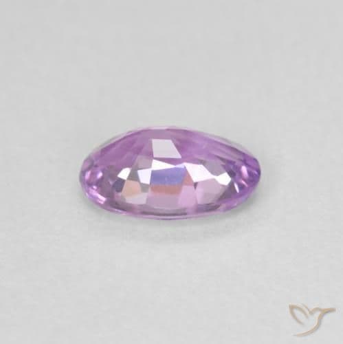 0.53ct Medium Pinkish Purple Sapphire, Oval Cut, 5.9x4 mm