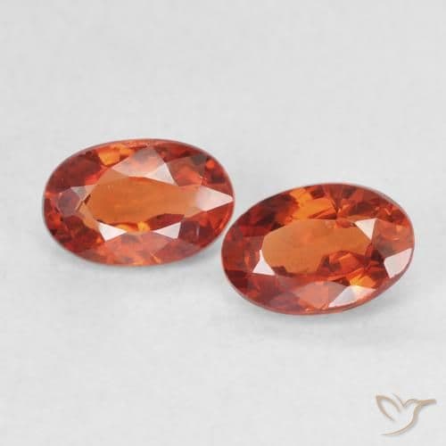 1.30ct Natural Medium Orange Sapphire, Oval Cut, 6.1x4.1 mm