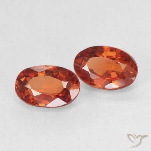 1.30ct Natural Medium Orange Sapphire, Oval Cut, 6.1x4.1 mm