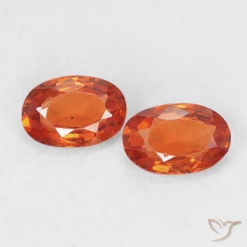 1.18ct Natural Amber Orange Sapphire, Oval Cut, 6.1x4.1 mm